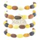 Raw mix color beads bracelet